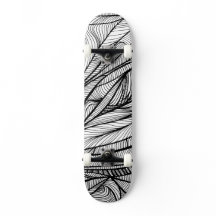 Schwarz + Weiß auf der Skateboard-Decke