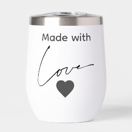 Schwarz-Weiß aus Liebe Thermal Wine Tumbler