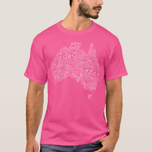 Schwarz-Weiß-Australische Umgangskarte T-Shirt