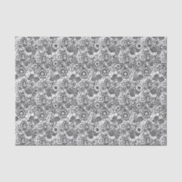 Schwarz-Weiß-Australische Wildblume Garden Seidenpapier