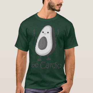 Schwarz-Weiß-Avocardio T-Shirt