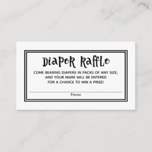 Schwarz-Weiß-Baby-Duschduschabwaschkarten Begleitkarte