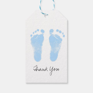 Schwarz-Weiß-Baby-Footprints Geschenkanhänger