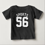 Schwarz-Weiß-Baby | Sports Jersey Design Baby T-shirt<br><div class="desc">Schwarz-Weiß-Baby | Sports Jersey Design ・ Baby Sports T - Shirt</div>