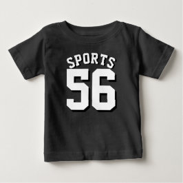 Schwarz-Weiß-Baby | Sports Jersey Design Baby T-shirt