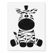 Schwarz-Weiß-Baby Zebra Niedlich