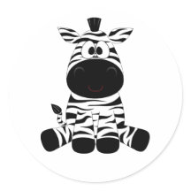 Schwarz-Weiß-Baby-Zebra-Spaß