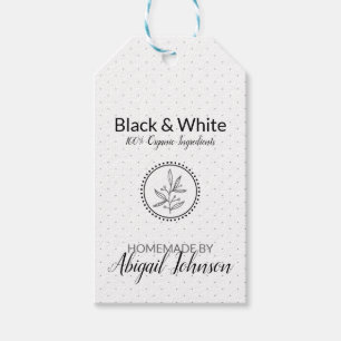 Schwarz-Weiß-Bade-und Körperetikett   Produkt-Tag Geschenkanhänger