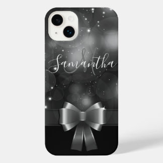 Schwarz-Weiß-Band iPhone 14 Plus Hülle