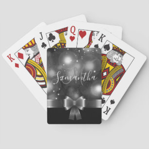 Schwarz-Weiß-Band Spielkarten