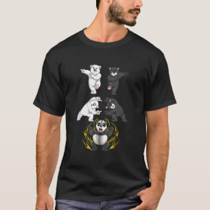 Schwarz-Weiß-Bär in Panda-Fusion T-Shirt