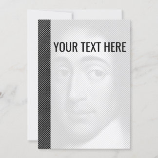 Schwarz-weiß Baruch Spinoza Portrait Ankündigung