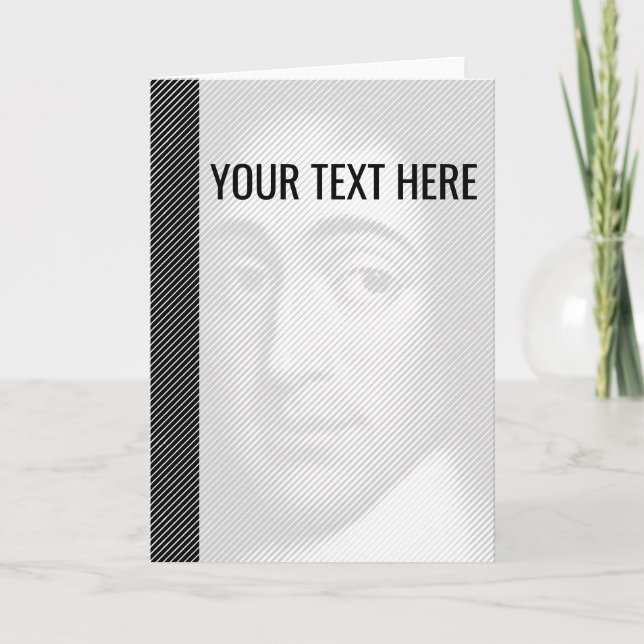 Schwarz-weiß Baruch Spinoza Portrait Ankündigung (Vorderseite)