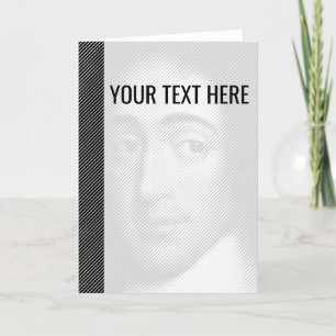 Schwarz-weiß Baruch Spinoza Portrait Ankündigung