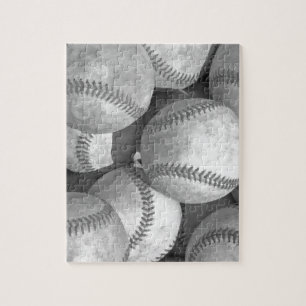 Schwarz-Weiß-Baseball Puzzle