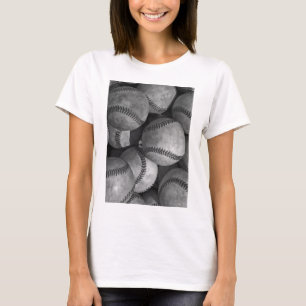 Schwarz-Weiß-Baseball T-Shirt