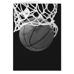 Schwarz-Weiß-Basketball