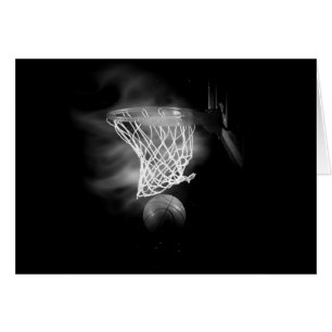 Schwarz-Weiß-Basketball