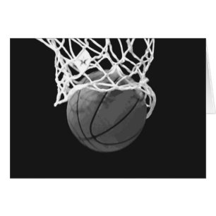 Schwarz-Weiß-Basketball