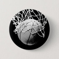 Schwarz-Weiß-Basketball