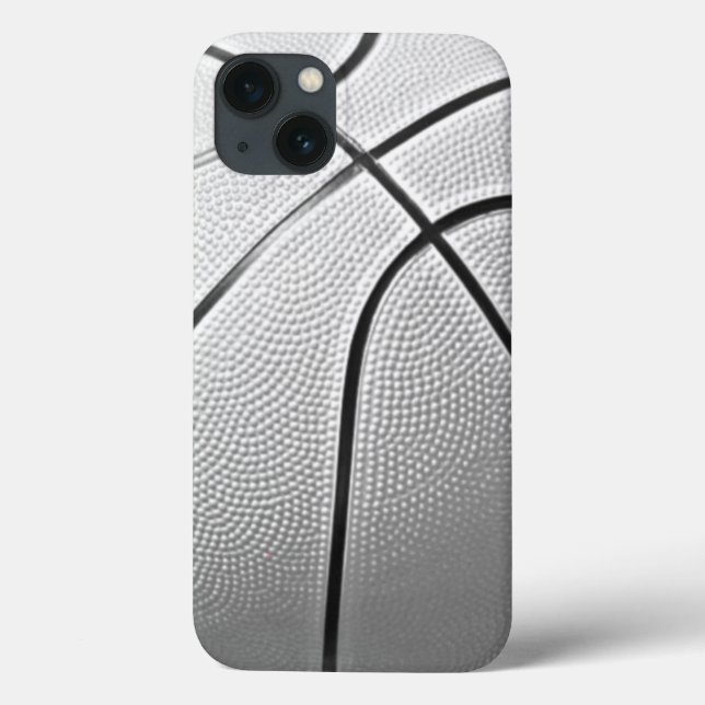 Schwarz-Weiß-Basketball Case-Mate iPhone Hülle (Rückseite)