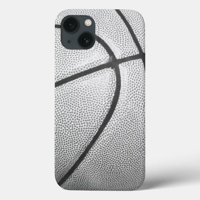 Schwarz-Weiß-Basketball Case-Mate iPhone Hülle (Rückseite)