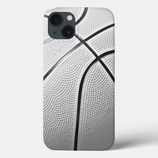 Schwarz-Weiß-Basketball Case-Mate iPhone Hülle (Rückseite)