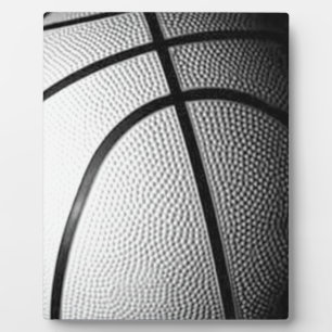 Schwarz-Weiß-Basketball Fotoplatte