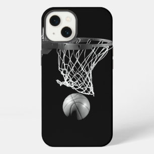 Schwarz-Weiß-Basketball iPhone 13 Hülle