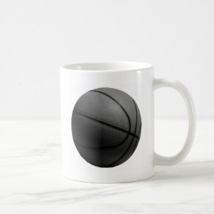 Schwarz-Weiß-Basketball Kaffeetasse