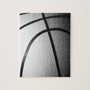 Schwarz-Weiß-Basketball Puzzle