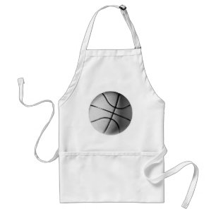 Schwarz-Weiß-Basketball Schürze