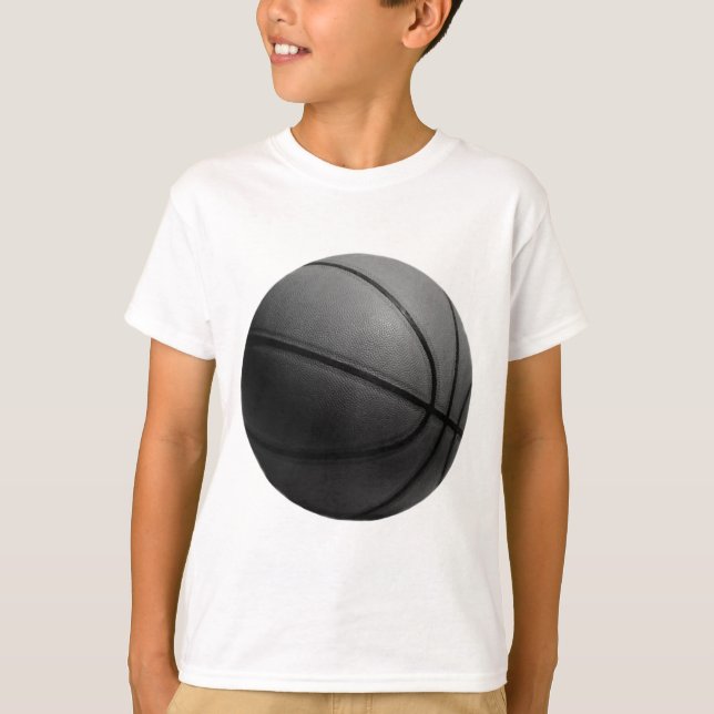 Schwarz-Weiß-Basketball T-Shirt (Vorderseite)