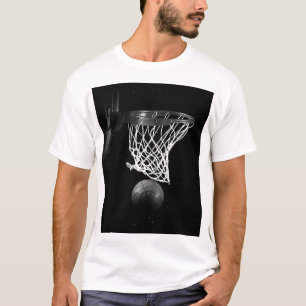 Schwarz-Weiß-Basketball T-Shirt