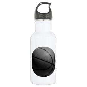 Schwarz-Weiß-Basketball Trinkflasche