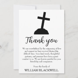 Schwarz-Weiß-Begräbniskarten Einladung