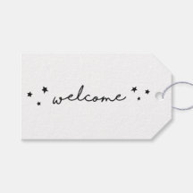 Schwarz-Weiß-Begrüßung mit Kalligrafie. Modern ein