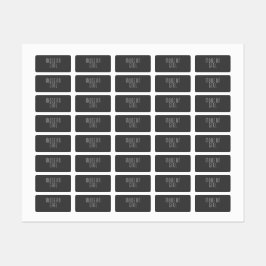 Schwarz-Weiß-Bekleidungsmarken Etiketten