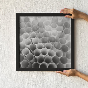 Schwarz-Weiß-Bendy Poster