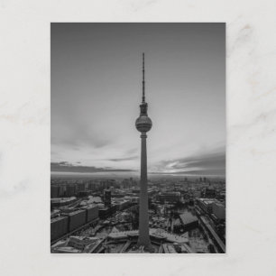 Schwarz-Weiß-Berlin im Winter Postkarte