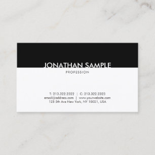 Schwarz-Weiß Beruflich Moderne Schlichte Gracevoll Visitenkarte