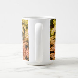 Schwarz-Weiß-Blattmuster Kaffeetasse