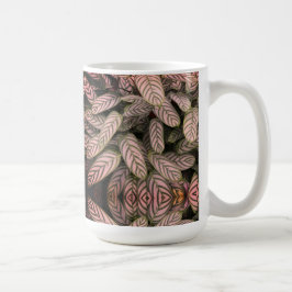 Schwarz-Weiß-Blattmuster  Kaffeetasse