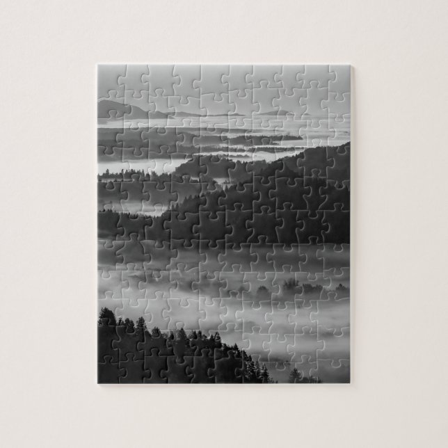 Schwarz-Weiß Bled Puzzle (Vertikal)