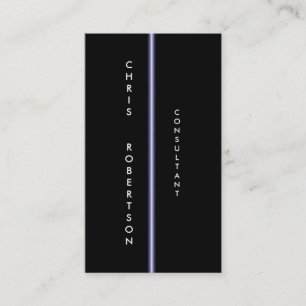 Schwarz-weiß Blue Attractive Charming Business Car Visitenkarte