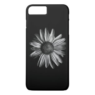 Schwarz-Weiß-Blume 18 Case-Mate iPhone Hülle