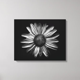 Schwarz-Weiß-Blume 18 Leinwanddruck