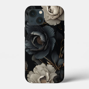 Schwarz-Weiß-Blume Case-Mate iPhone Hülle