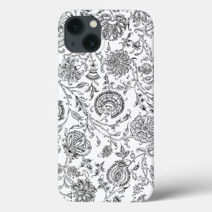 Schwarz-Weiß-Blume Case-Mate iPhone Hülle