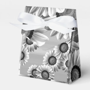 Schwarz-Weiß-Blume Geschenkschachtel